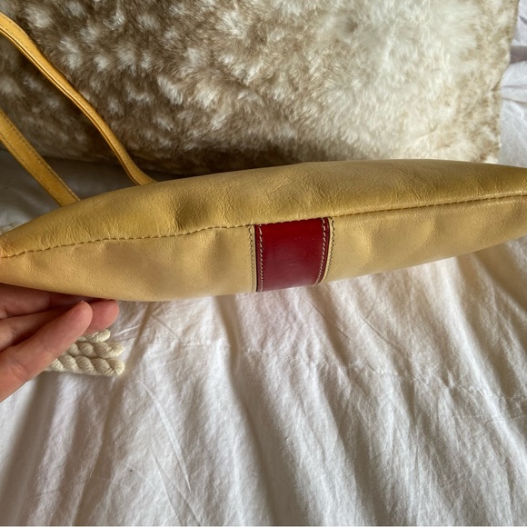 Vintage Beige & Red Kate Spade Zipper Clutch - Picture 6 of 14